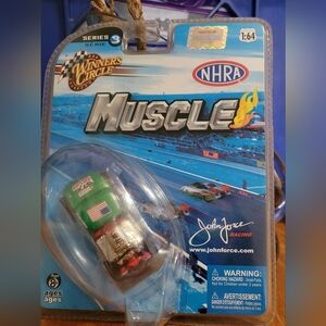 Winners Circle NHRA John Force Racing collectible die-cast car.